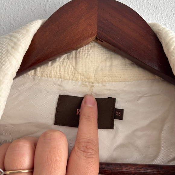 Reiss Women's Textured Cream Jacket - Picture 4 of 6